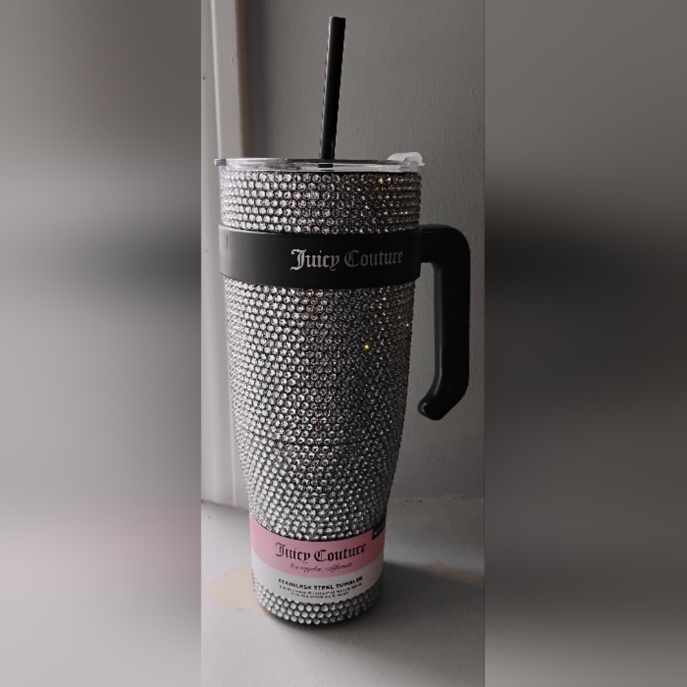 Sparking bedazzled Juicy Couture tumbler